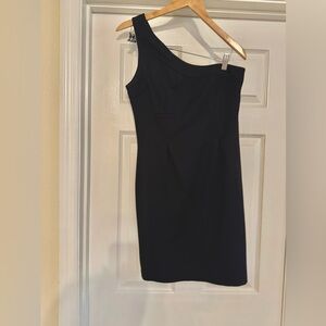 Trina Turk Black One-Shoulder Dress